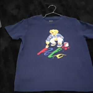 Polo by Ralph Lauren Kids Navy Bear Graphic Tee